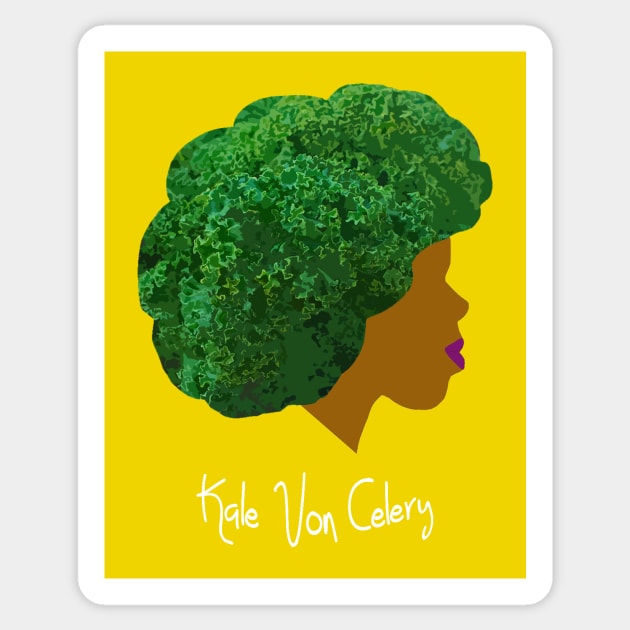 Kale Von Celery in White Sticker by Kale Von Celery